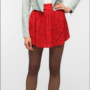 Kimchi Blue Cat Print Skater Skirt